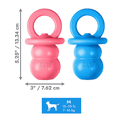 KONG Puppy Binkie Tutma Yeri Olan Yavru Köpek Oyuncağı M (1)