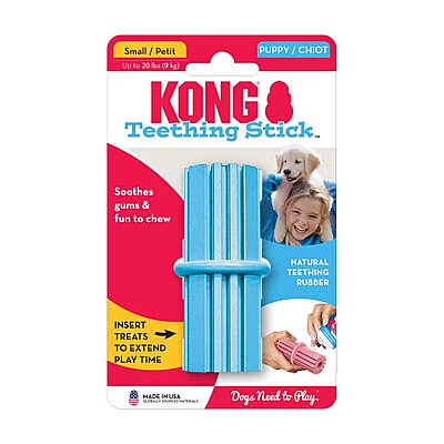 KONG Puppy Teething Stick Diş Temizliği Sağlayan Çok Amaçlı Yavru Köpek Oyuncağı S