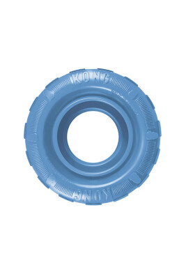 KONG Puppy Tires Delikli Tekerlek Şeklinde Çok Amaçlı Yavru Köpek Oyuncağı S