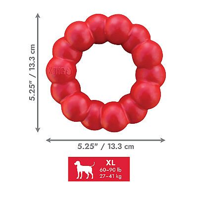 KONG Ring Köpekler için Yüzük Şeklinde Çok Amaçlı Isırma Oyuncağı XL - 2