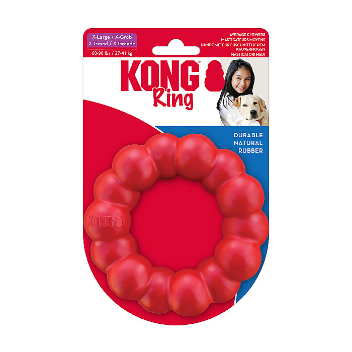 KONG Ring Köpekler için Yüzük Şeklinde Çok Amaçlı Isırma Oyuncağı XL - 1