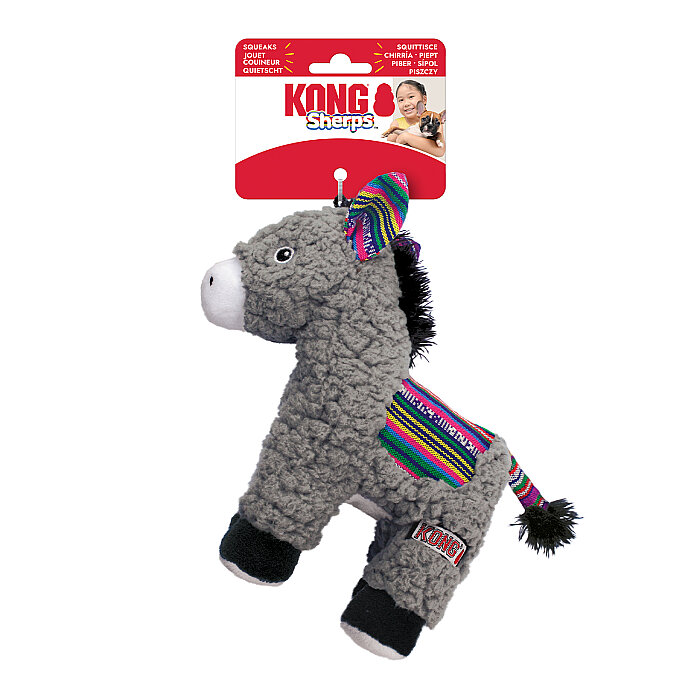 KONG Sherps Eşek Şeklinde Peluş Köpek Oyuncağı M - 1