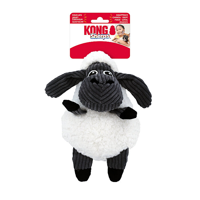KONG Sherps Kuzu Şeklinde Peluş Köpek Oyuncağı M - 1