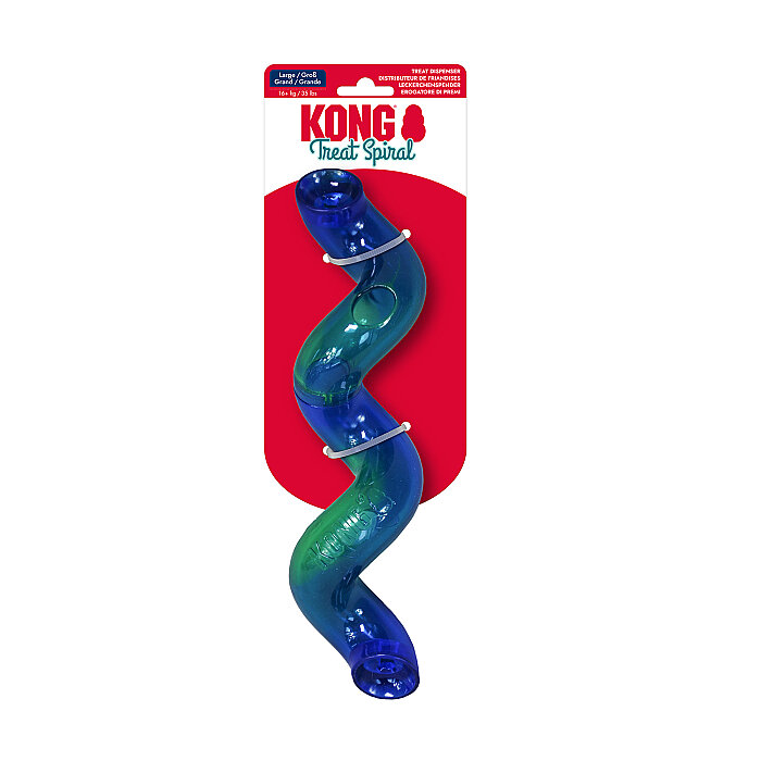 KONG Treat Spiral Köpekler için Spiral Şeklinde Ödül Maması Dağıtma Oyuncağı L - 1