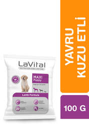 LaVital Büyük Irk Yavru Kuru Köpek Maması (Maxi Puppy) Kuzu Etli 100GR - Thumbnail