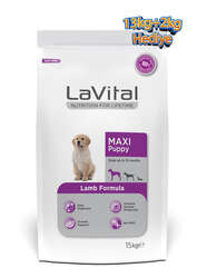 LaVital Büyük Irk Yavru Kuru Köpek Maması (Maxi Puppy) Kuzu Etli 13+2 KG Hediye - Thumbnail