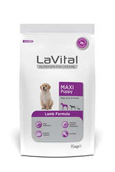 LaVital Büyük Irk Yavru Kuru Köpek Maması (Maxi Puppy) Kuzu Etli 15KG - Thumbnail