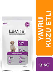 LaVital Büyük Irk Yavru Kuru Köpek Maması (Maxi Puppy) Kuzu Etli 3KG - Thumbnail