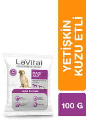 LaVital Büyük Irk Yetişkin Kuru Köpek Maması (Maxi Adult) Kuzu Etli 100GR - Thumbnail