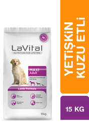 LaVital Büyük Irk Yetişkin Kuru Köpek Maması (Maxi Adult) Kuzu Etli 15KG - Thumbnail