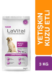 LaVital Büyük Irk Yetişkin Kuru Köpek Maması (Maxi Adult) Kuzu Etli 3KG - Thumbnail