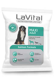 LaVital Büyük Irk Yetişkin Kuru Köpek Maması (Maxi Adult) Somonlu 100GR - Thumbnail