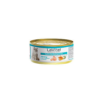 Lavital Karidesli, Balkabağı ve Enginarlı Sterilised Yetişkin Kedi Konservesi 85GR