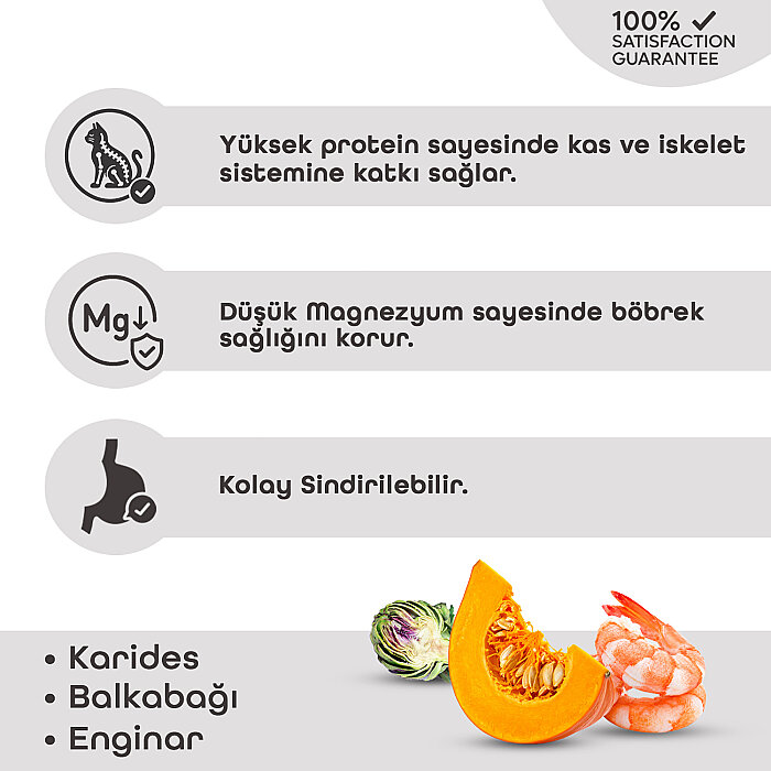Lavital Karidesli, Balkabağı ve Enginarlı Sterilised Yetişkin Kedi Konservesi 85GR - 2