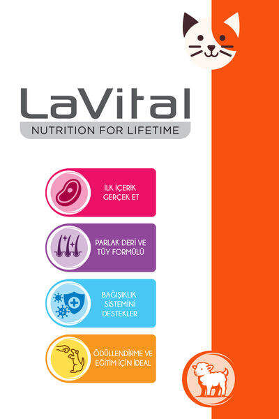 LaVital Kedi Ödül Maması Kuzulu 80g