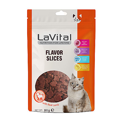 LaVital Kedi Ödül Maması Kuzulu 80g
