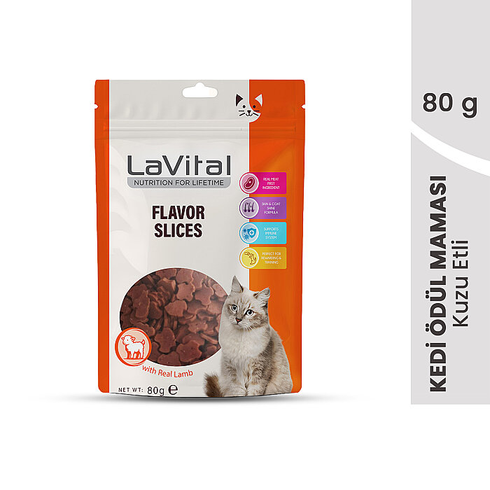 LaVital Kedi Ödül Maması Kuzulu 80g - 1