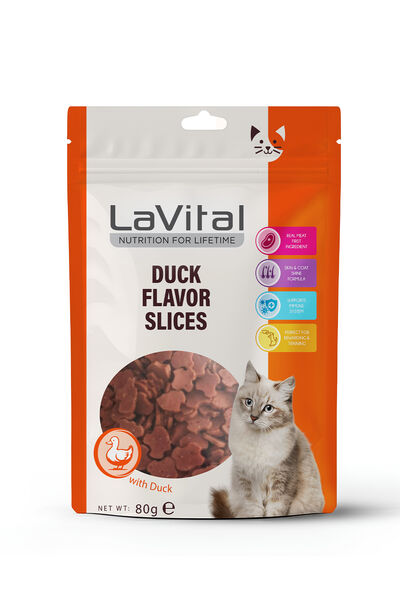 LaVital Kedi Ödül Maması Ördekli 80g