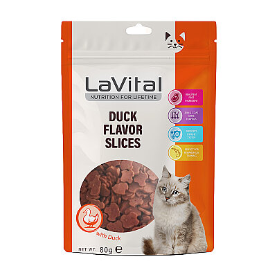 LaVital Kedi Ödül Maması Ördekli 80g