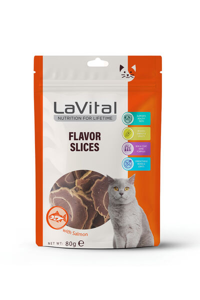 LaVital Kedi Ödül Maması Somonlu 80g