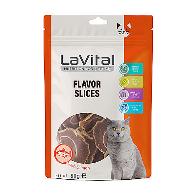 LaVital Kedi Ödül Maması Somonlu 80g