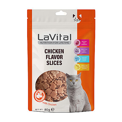 LaVital Kedi Ödül Maması Tavuklu 80g