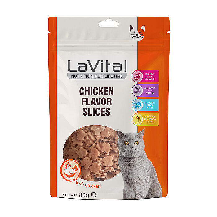 LaVital Kedi Ödül Maması Tavuklu 80g - 1