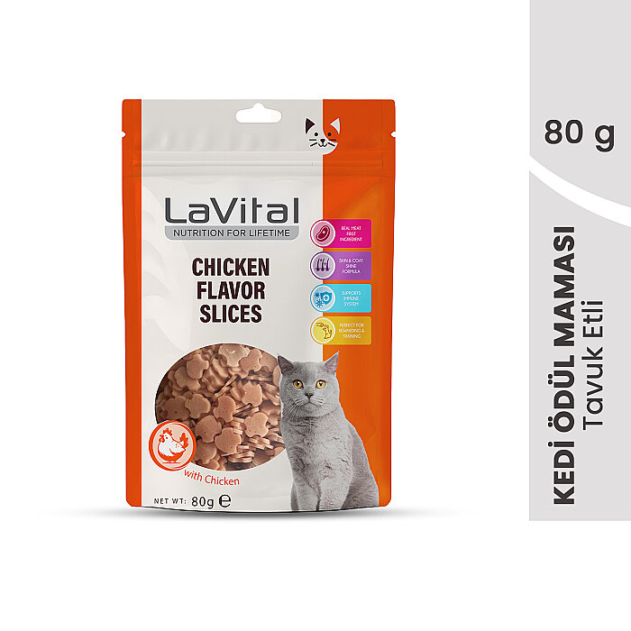 LaVital Kedi Ödül Maması Tavuklu 80g - 1