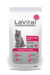 LaVital Kısırlaştırılmış Kuru Kedi Maması (Sterilised Adult) Somonlu 12KG - Thumbnail