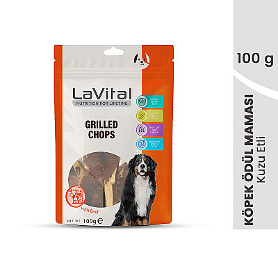 LaVital Köpek Ödül Maması Kuzu Etli Pirzola 100g