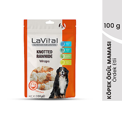 LaVital Köpek Ödül Maması Ördek Eti Sarılı Kemik 100g - 1