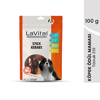 LaVital Köpek Ödül Maması Ördek Etli veTavuk Ciğerli Kebap 100g - 1