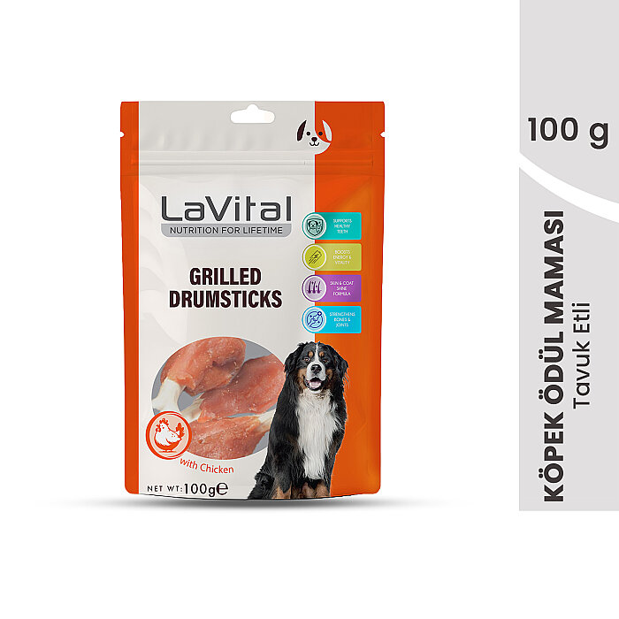 LaVital Köpek Ödül Maması Tavuk Etli Baget 100g - 1