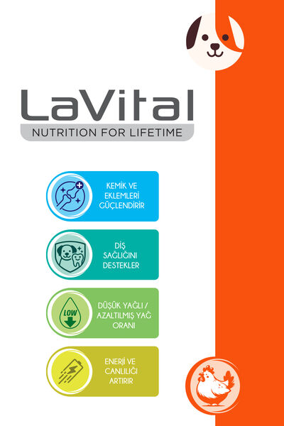 LaVital Köpek Ödül Maması Tavuk Etli Sarılı Çubuk 100g