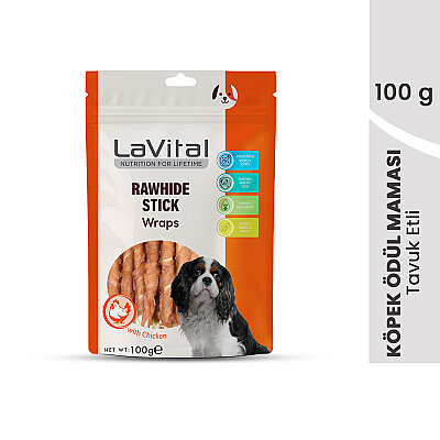 LaVital Köpek Ödül Maması Tavuk Etli Sarılı Çubuk 100g - 1