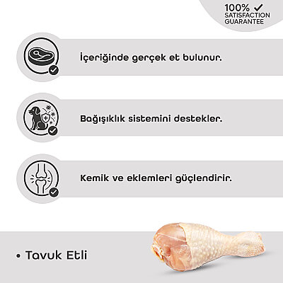 LaVital Köpek Ödül Maması Tavuk ve Ördek Etli Peynirli Burgu Çubuk 100g - 2