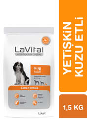 LaVital Küçük Irk Yetişkin Kuru Köpek Maması (Mini Adult) Kuzu Etli 1,5KG - Thumbnail