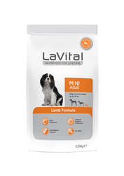 LaVital Küçük Irk Yetişkin Kuru Köpek Maması (Mini Adult) Kuzu Etli 1,5KG - Thumbnail