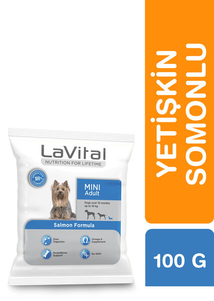 LaVital Küçük Irk Yetişkin Kuru Köpek Maması (Mini Adult) Somonlu 100GR