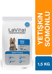 LaVital Küçük Irk Yetişkin Kuru Köpek Maması (Mini Adult) Somonlu 1,5KG - Thumbnail