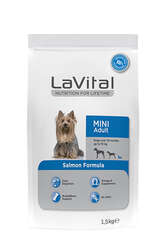 LaVital Küçük Irk Yetişkin Kuru Köpek Maması (Mini Adult) Somonlu 1,5KG - Thumbnail