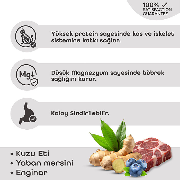 Lavital Kuzu Etli, Yabanmersini ve Zerdeçallı Sterilised Yetişkin Kedi Konservesi 85GR - 2
