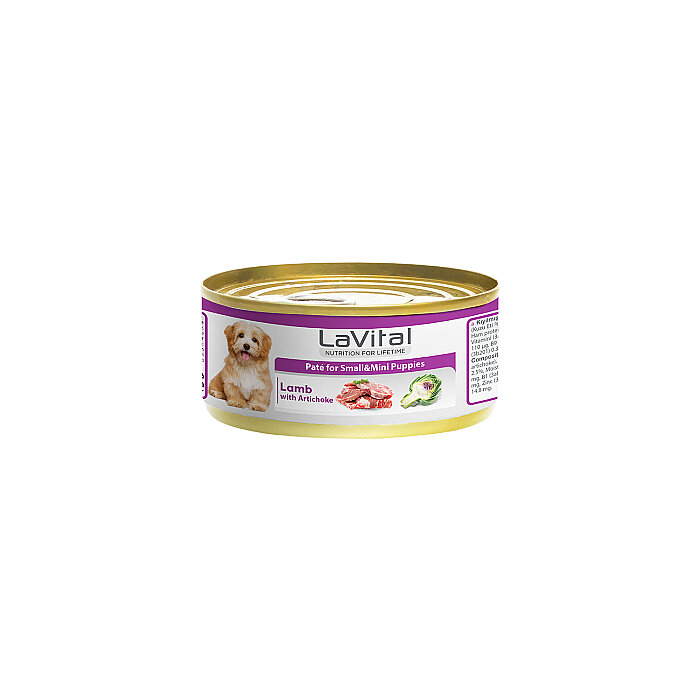 Lavital Kuzulu Etli ve Enginarlı Mini ırk Yavru Köpek Konservesi 85GR - 1