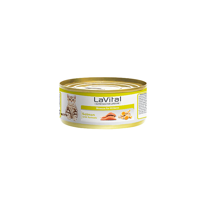 Lavital Somonlu ve Zerdeçallı Yavru Kedi Konservesi 85GR - 1