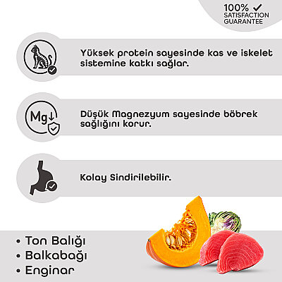 Lavital Ton Balıklı, Balkabağı ve Enginarlı Yetişkin Kedi Konservesi 85GR - 2