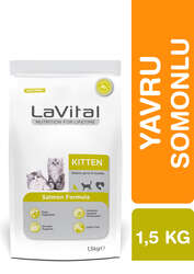 LaVital Yavru Kuru Kedi Maması (Kitten) Somonlu 1,5KG - Thumbnail