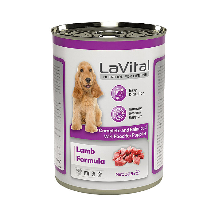LaVital Yavru Yaş Köpek Maması (Puppy) Kuzu Etli 395 GR - 1