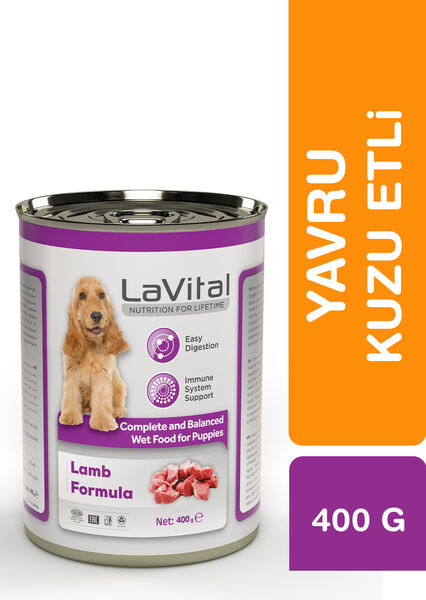 LaVital Yavru Yaş Köpek Maması (Puppy) Kuzu Etli 400GR