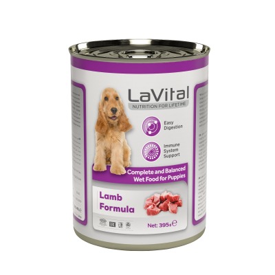 LaVital Yavru Yaş Köpek Maması (Puppy) Kuzu Etli ve Balkabaklı 395GR