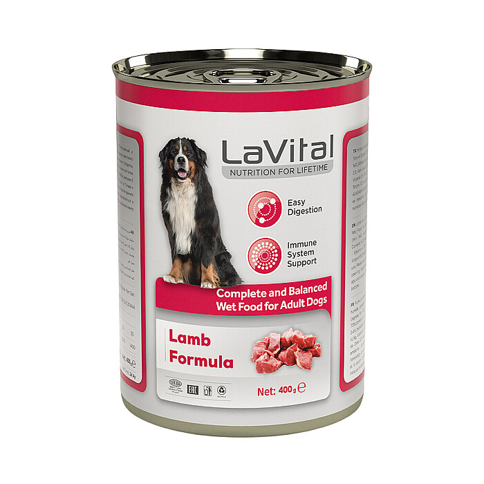 LaVital Yetişkin Yaş Köpek Maması (Adult) Kuzu Etli 400GR - 1